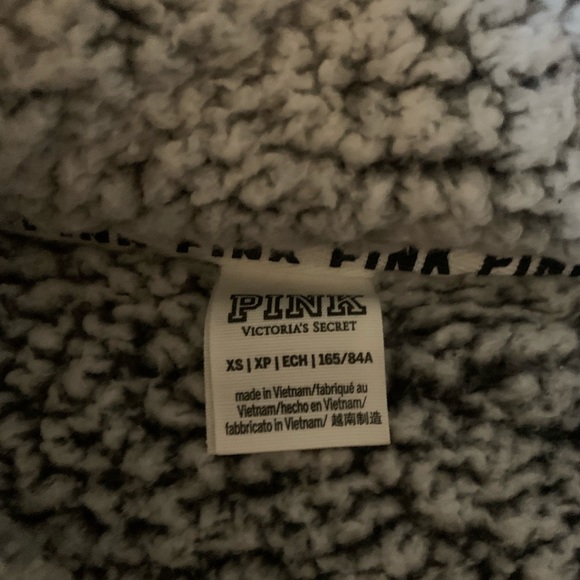 vs pink sherpa quarter zip - Picture 2 of 2